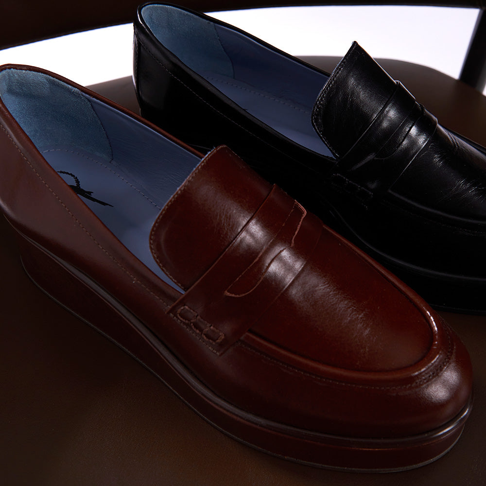 Penny Loafer Wedge Cravo