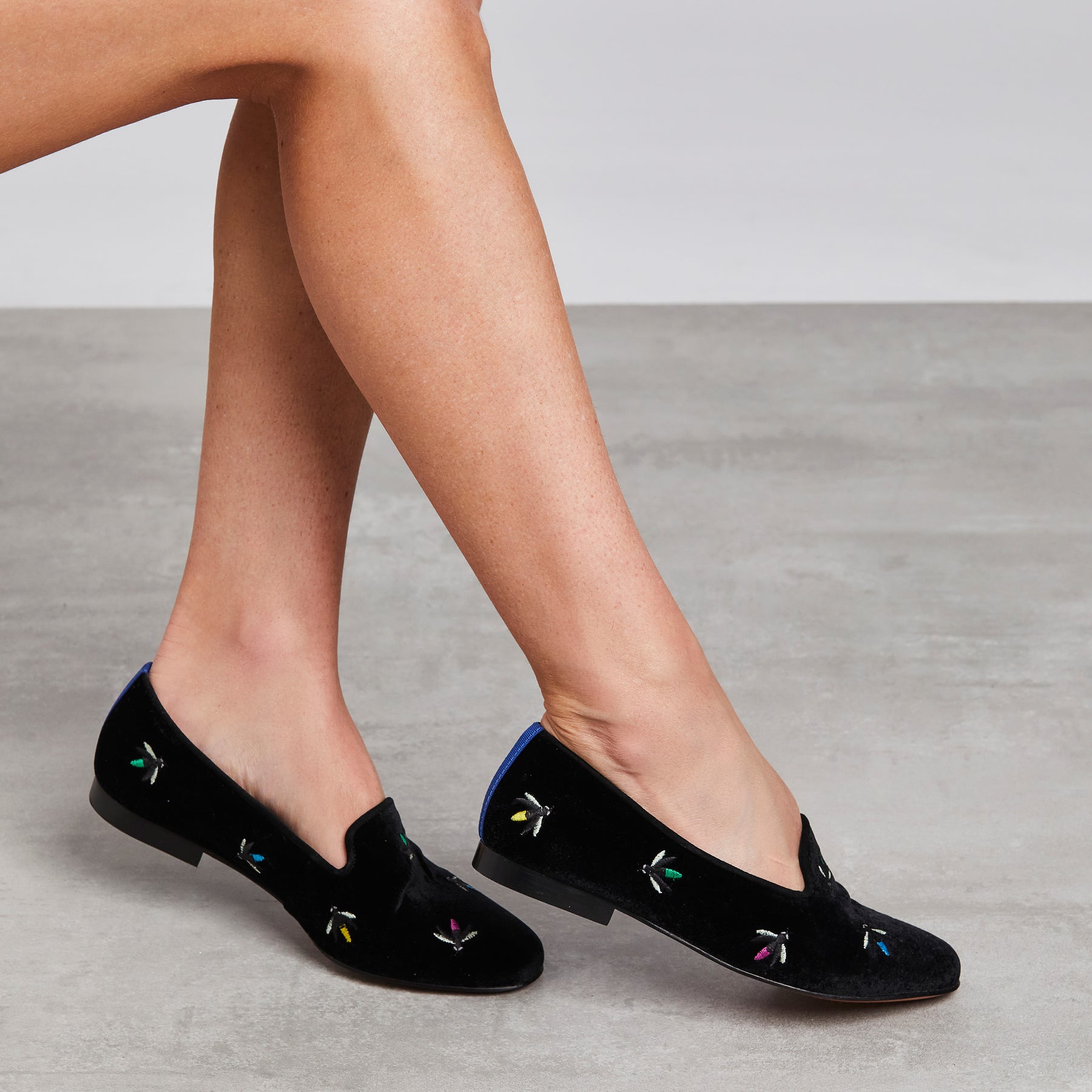 Loafer Firefly Veludo Preto