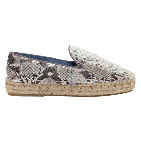 Espadrille Exotic Python Branco