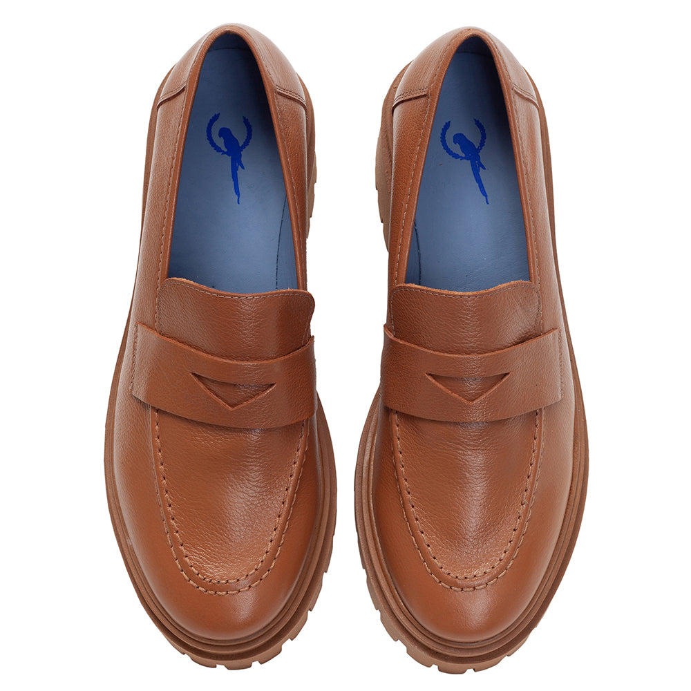 High Loafer Classic Couro Caramelo