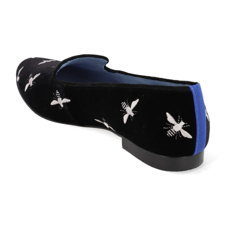 Loafer Veludo Bees Preto