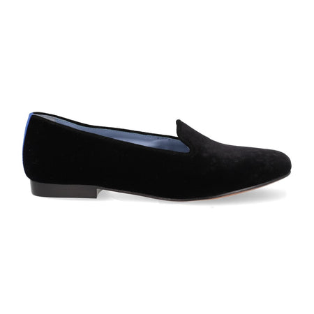 Loafer Veludo Liso Preto
