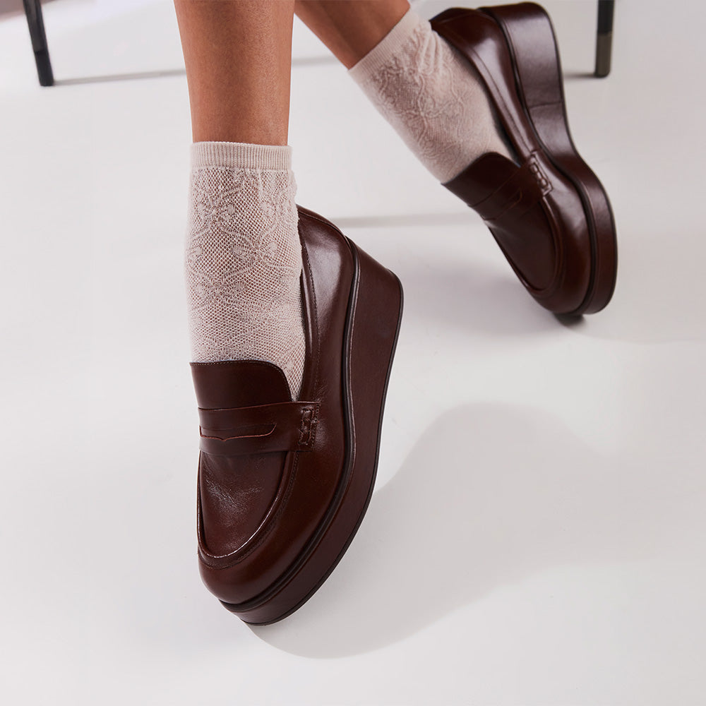 Penny Loafer Wedge Cravo