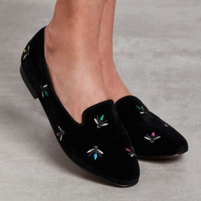 Loafer Firefly Veludo Preto