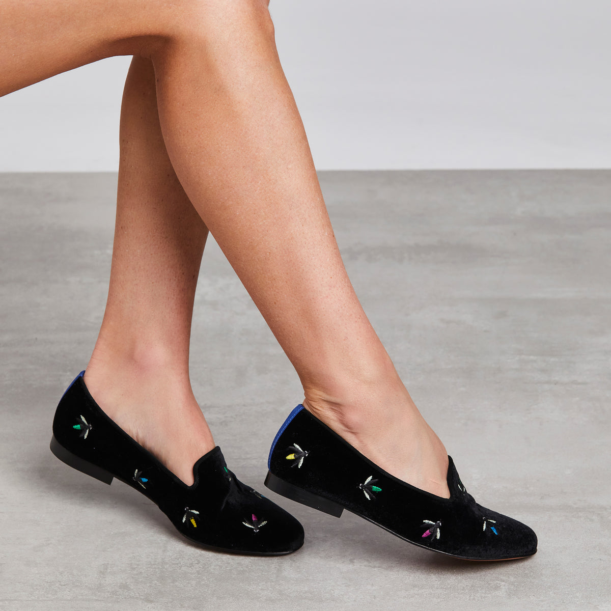 Loafer Firefly Veludo Preto