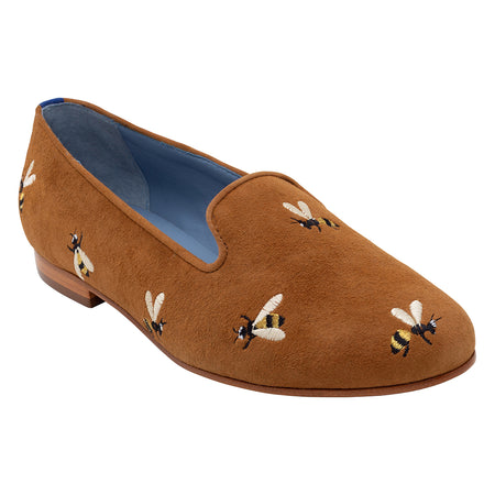 Mocassim Loafer Hive Camurça Caramelo