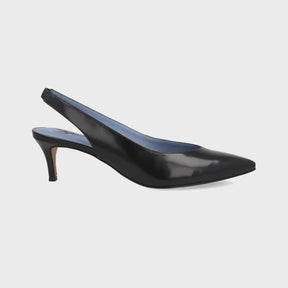 Slingback Classic Couro Preto