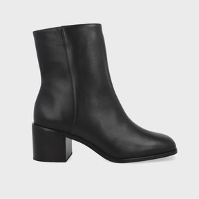 Bota Square Couro Preto