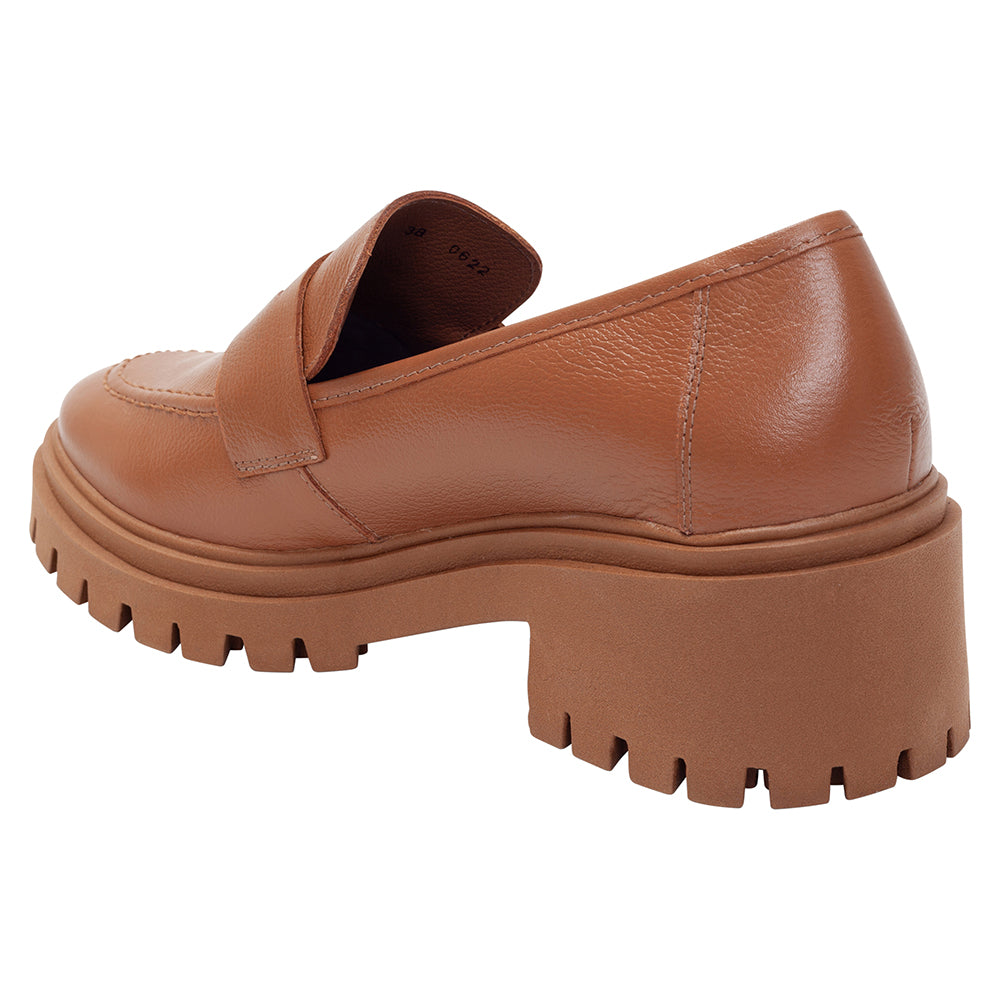 High Loafer Classic Couro Caramelo